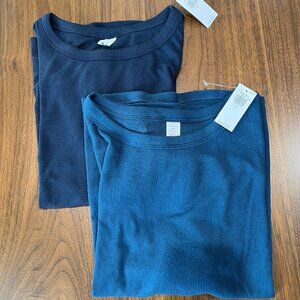 NWT BUNDLE of 2 Women’s Old Navy Ribbed Athletic Tee Short Sleeve 2X